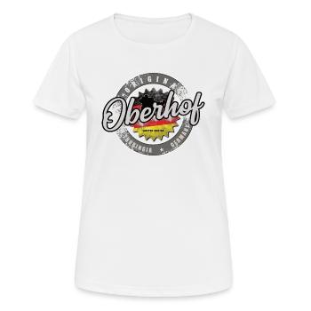 Original Germany Thüringen Oberhof - Frauen T-Shirt atmungsaktiv - Weiß - Vorne - AI Model Female 172 dark (172cm)