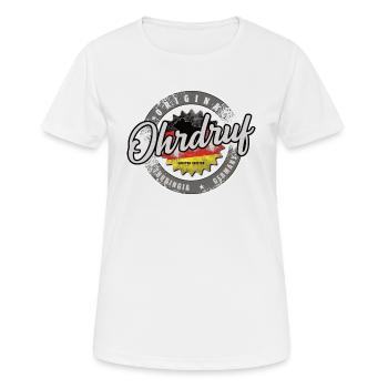 Original Germany Thüringen Ohrdruf - Frauen T-Shirt atmungsaktiv - Weiß - Vorne - AI Model Female 172 dark (172cm)