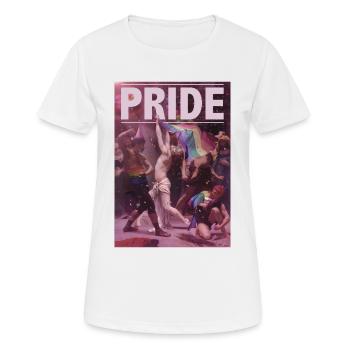 PRIDE - Women's Breathable T-Shirt - white - Front - AI Model Female 172 dark (172cm)