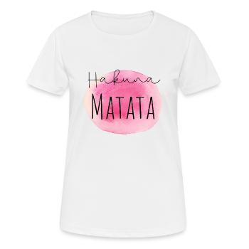 Hakuna - T-shirt respirant Femme - blanc - Devant - AI Model Female 172 dark (172cm)
