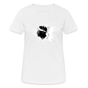 Corse Drapeau Corse Drapeau Corse Corse - T-shirt respirant Femme - blanc - Devant - AI Model Female 172 dark (172cm)