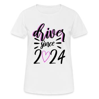 Driver's License 2024 Driving Test Driving Test - Women's Breathable T-Shirt - white - Front - AI Model Female 172 dark (172cm)
