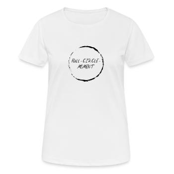 Plein-Circle moment thème design / black - T-shirt respirant Femme - blanc - Devant - AI Model Female 172 dark (172cm)