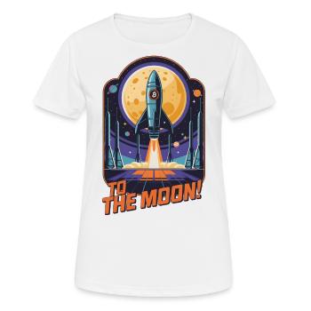 To The Moon - Women's Breathable T-Shirt - white - Front - AI Model Female 172 dark (172cm)