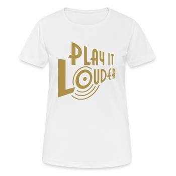 PLAY IT PLUS FORT - T-shirt respirant Femme - blanc - Devant - AI Model Female 172 dark (172cm)