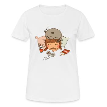 Weekend plan - T-shirt respirant Femme - blanc - Devant - AI Model Female 172 dark (172cm)