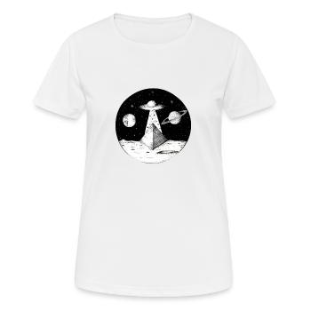 universe - Women's Breathable T-Shirt - white - Front - AI Model Female 172 dark (172cm)