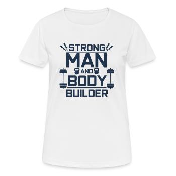 Bodybuilders - T-shirt respirant Femme - blanc - Devant - AI Model Female 172 dark (172cm)