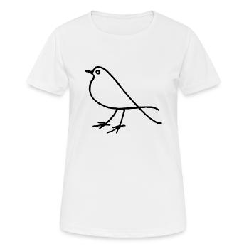 Nur ein Vogel - Frauen T-Shirt atmungsaktiv - Weiß - Vorne - AI Model Female 172 dark (172cm)