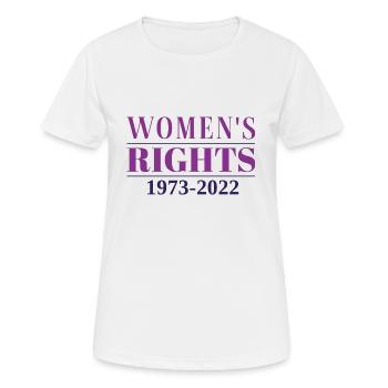 Frauenrechte 1973 - 2022 - Frauen T-Shirt atmungsaktiv - Weiß - Vorne - AI Model Female 172 dark (172cm)