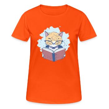Maître intelligent au travail! - T-shirt respirant Femme - orange néon - Devant - AI Model Female 172 dark (172cm)