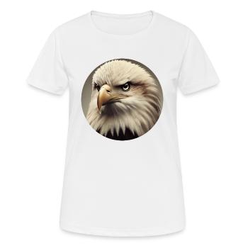 Bald eagle - Women's Breathable T-Shirt - white - Front - AI Model Female 172 dark (172cm)