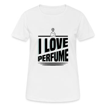 Parfüm Fragrance Perfüm Perfume Parfum - T-shirt respirant Femme - blanc - Devant - AI Model Female 172 dark (172cm)