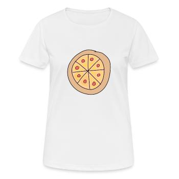 Pizza Symbole Salami Nourriture - T-shirt respirant Femme - blanc - Devant - AI Model Female 172 dark (172cm)