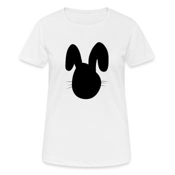 Hase Tier Symbol Tiere - Frauen T-Shirt atmungsaktiv - Weiß - Vorne - AI Model Female 172 dark (172cm)