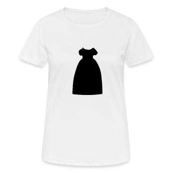 Kleid Symbol Klamotten cartoon - Frauen T-Shirt atmungsaktiv - Weiß - Vorne - AI Model Female 172 dark (172cm)