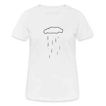 Cloud, Nature, Rain - Women's Breathable T-Shirt - white - Front - AI Model Female 172 dark (172cm)