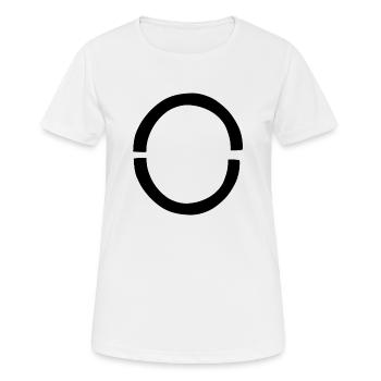 zwei bogen form symbol formen - Frauen T-Shirt atmungsaktiv - Weiß - Vorne - AI Model Female 172 dark (172cm)