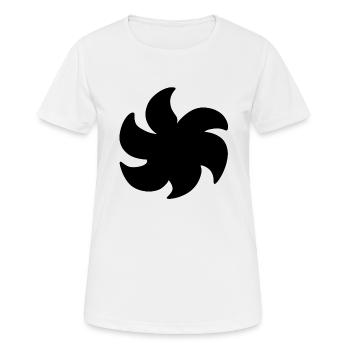 pflanze form symbol symbol blume - Frauen T-Shirt atmungsaktiv - Weiß - Vorne - AI Model Female 172 dark (172cm)