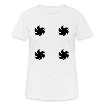 blume pflanze form symbol symbol - Frauen T-Shirt atmungsaktiv - Weiß - Vorne - AI Model Female 172 dark (172cm)