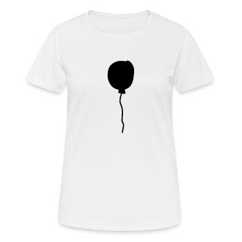 luftballon ballon symbol form - Frauen T-Shirt atmungsaktiv - Weiß - Vorne - AI Model Female 172 dark (172cm)