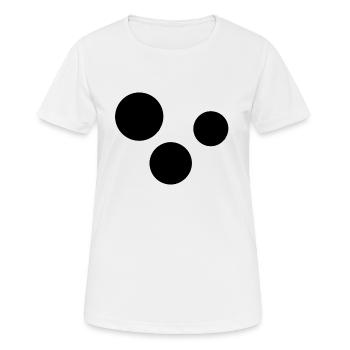 drei kreise kreis - Frauen T-Shirt atmungsaktiv - Weiß - Vorne - AI Model Female 172 dark (172cm)