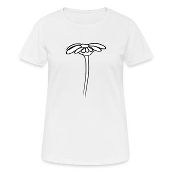 symbole fleur symbole forme plante - T-shirt respirant Femme - blanc - Devant - AI Model Female 172 dark (172cm)