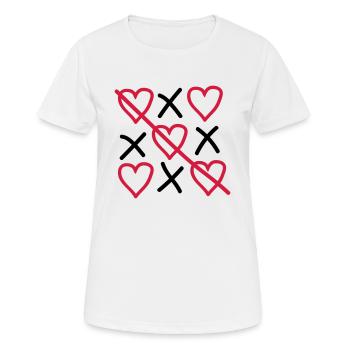 Love wins - Women's Breathable T-Shirt - white - Front - AI Model Female 172 dark (172cm)