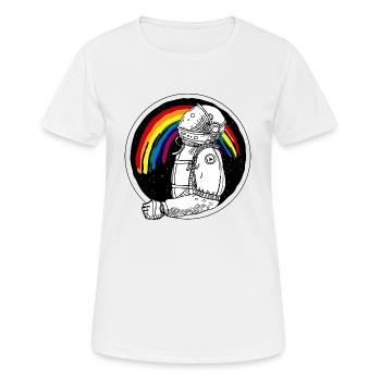 Captain Rainbow - Women's Breathable T-Shirt - white - Front - AI Model Female 172 dark (172cm)