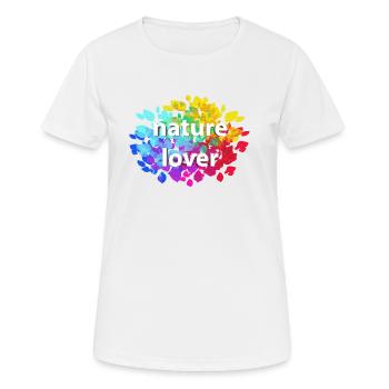nature lover - Women's Breathable T-Shirt - white - Front - AI Model Female 172 dark (172cm)
