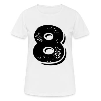 8 Nexa - Frauen T-Shirt atmungsaktiv - Weiß - Vorne - AI Model Female 172 dark (172cm)