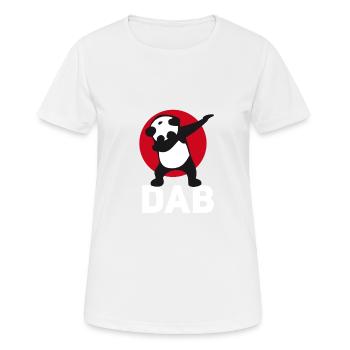 panda dab dabbing touchdown just dab it football r - Frauen T-Shirt atmungsaktiv - Weiß - Vorne - AI Model Female 172 dark (172cm)