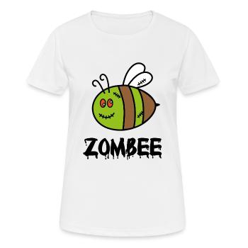 Zombee - Women's Breathable T-Shirt - white - Front - AI Model Female 172 dark (172cm)