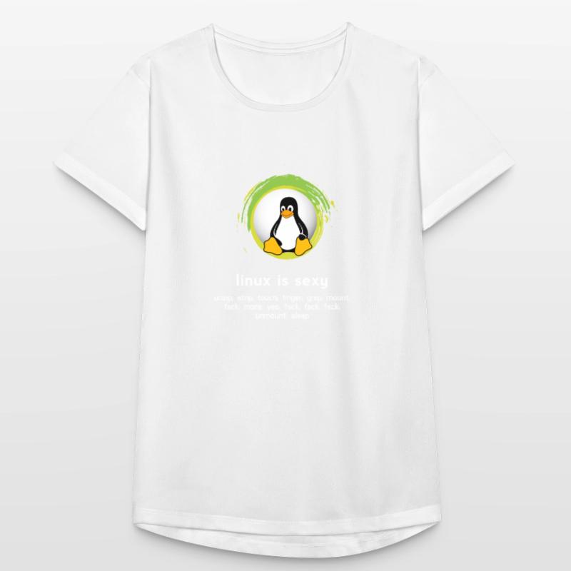 Computer System Penguin Nerd pc inside code admin Women's Breathable T-Shirt