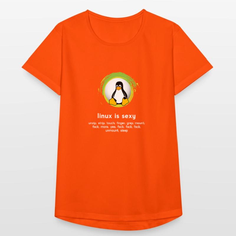 Computer System Pinguin Nerd pc inside code admin Frauen T-Shirt atmungsaktiv