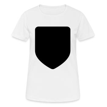 SHAPES FORMEN CLEAN - Frauen T-Shirt atmungsaktiv - Weiß - Vorne - AI Model Female 172 dark (172cm)