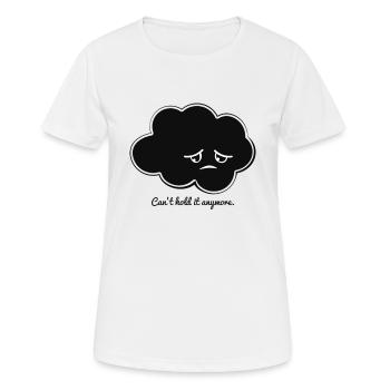 Nuage de pluie tristesse sentiment cadeau pluie Renard - T-shirt respirant Femme - blanc - Devant - AI Model Female 172 dark (172cm)