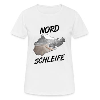 Nordschleife - T-shirt respirant Femme - blanc - Devant - AI Model Female 172 dark (172cm)