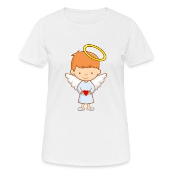 Süßer Schutzengel - Frauen T-Shirt atmungsaktiv - Weiß - Vorne - AI Model Female 172 dark (172cm)