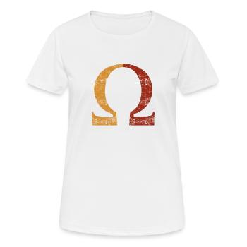 Omega-Grafiken - Frauen T-Shirt atmungsaktiv - Weiß - Vorne - AI Model Female 172 dark (172cm)