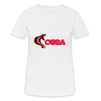 Schlange Gift Tier Kobra Boa Cobra - Frauen T-Shirt atmungsaktiv - Weiß - Vorne - AI Model Female 172 dark (172cm)