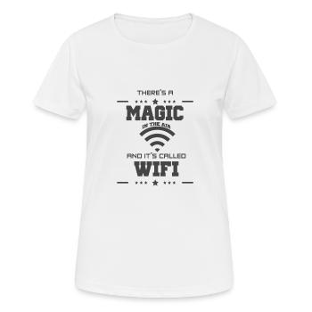 Nerd - T-shirt respirant Femme - blanc - Devant - AI Model Female 172 dark (172cm)