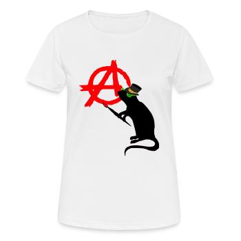 punk rock rat - Women's Breathable T-Shirt - white - Front - AI Model Female 172 dark (172cm)