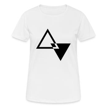 MODERN TRIANGLE SHAPE - Frauen T-Shirt atmungsaktiv - Weiß - Vorne - AI Model Female 172 dark (172cm)