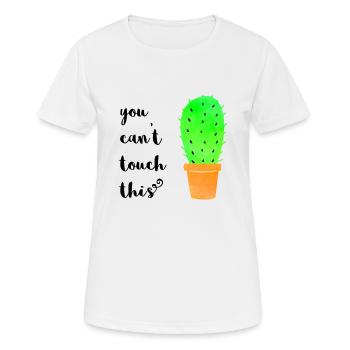 You Can Not Touch This - Cactus - Women's Breathable T-Shirt - white - Front - AI Model Female 172 dark (172cm)