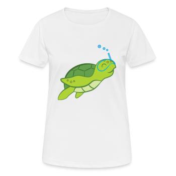 Turtle - Turtle Lover - Turtles - Women's Breathable T-Shirt - white - Front - AI Model Female 172 dark (172cm)