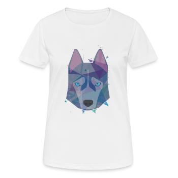 Animal de loup - T-shirt respirant Femme - blanc - Devant - AI Model Female 172 dark (172cm)