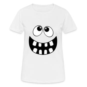 face - Women's Breathable T-Shirt - white - Front - AI Model Female 172 dark (172cm)