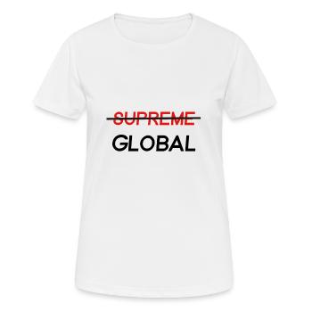 Global Elite | Cs Go | Gamer | Gaming | Geschenk - Frauen T-Shirt atmungsaktiv - Weiß - Vorne - AI Model Female 172 dark (172cm)
