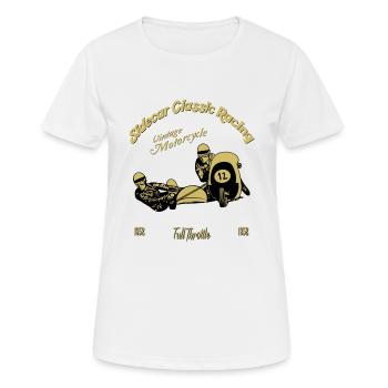 Sidecar Classic Racing - T-shirt respirant Femme - blanc - Devant - AI Model Female 172 dark (172cm)